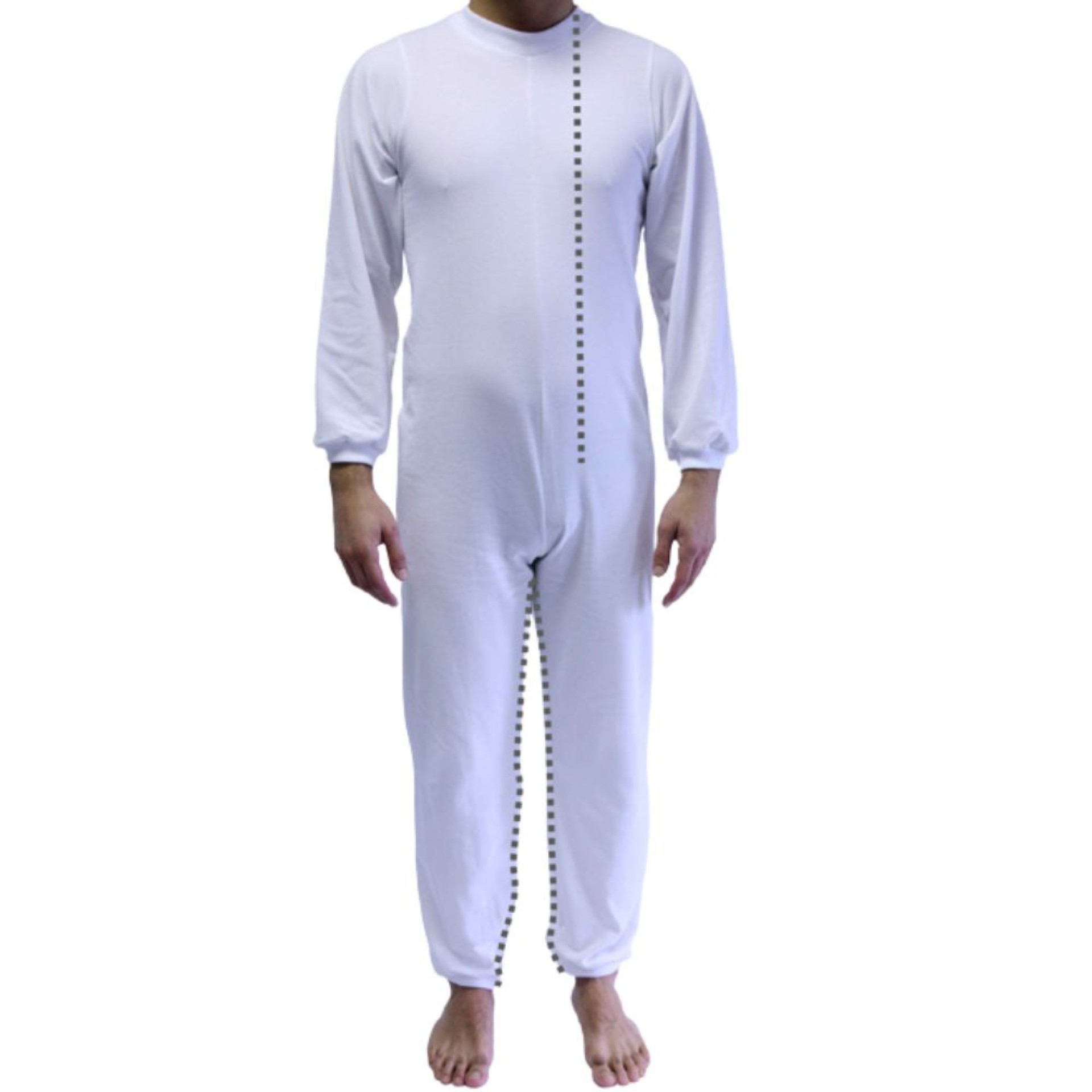 Pijama largo cremallera frontal y piernas